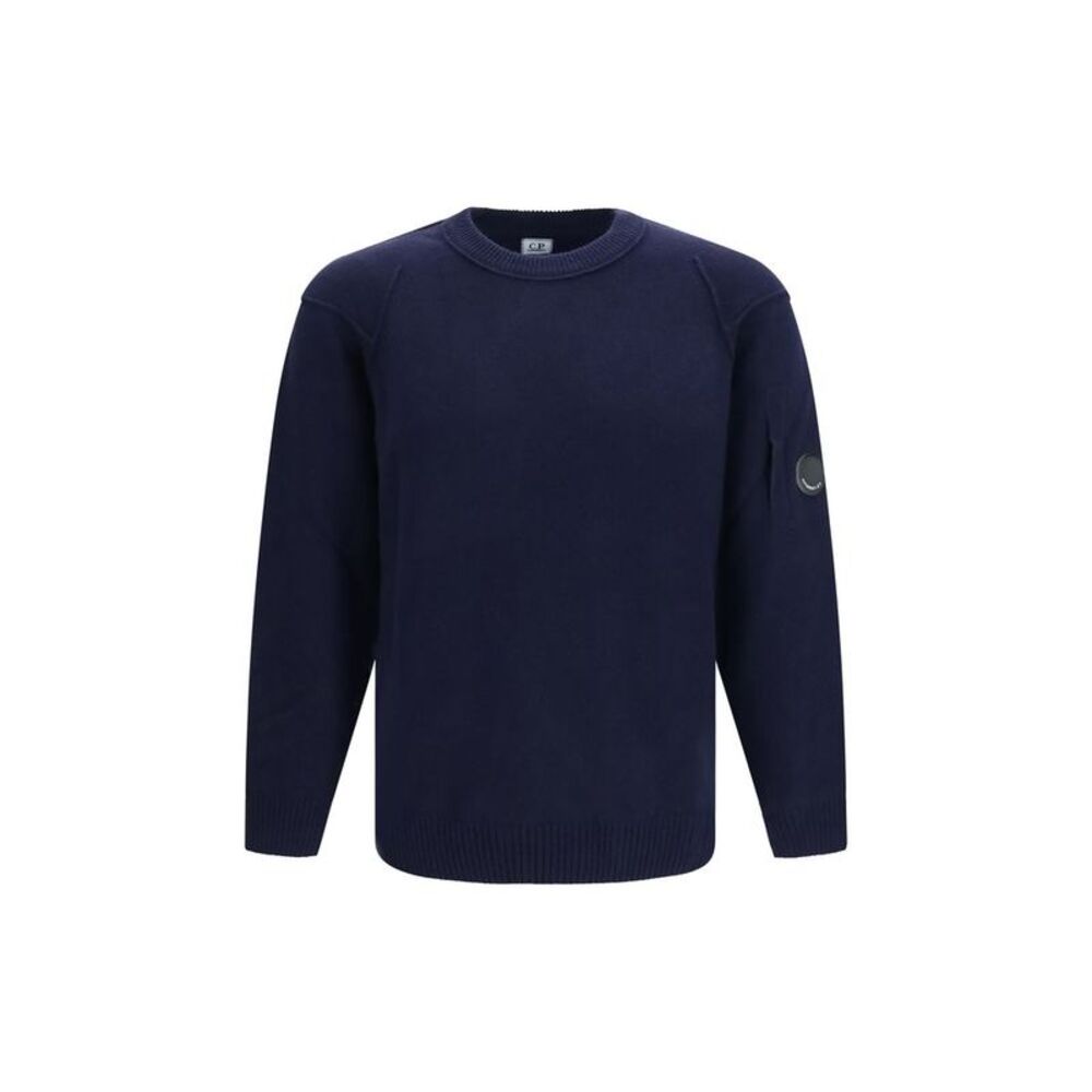 C.P. Company Blue Wool Oves Aries Men's Sweatshirt